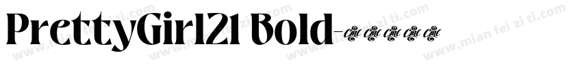 PrettyGirl21 Bold字体转换